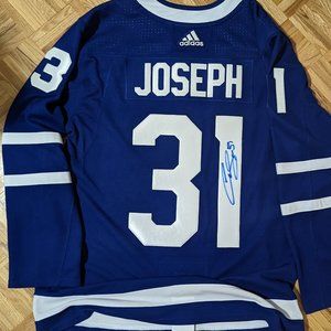 Signed Official Curtis Joseph #31 Toronto Maple Leafs Licensed Adidas Jersey